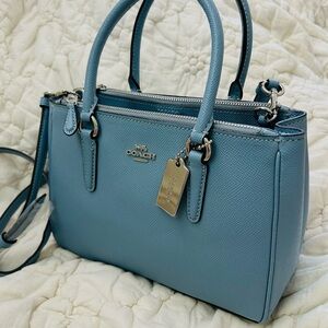 Coach Blue Satchel Bag